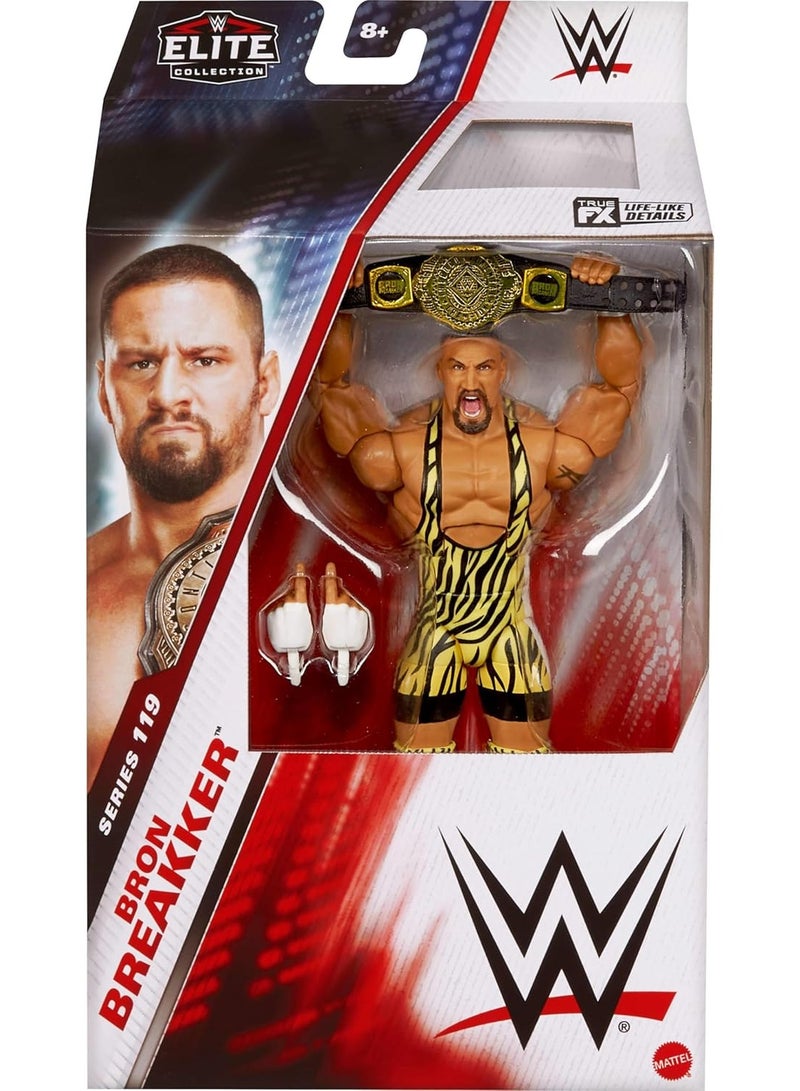 Mattel Games Mattel WWE Elite Action Figure & Accessories, Series #119, 6-inch Collectible Bron Breaker with 25 Articulation Points & Swappable Hands - Image 4