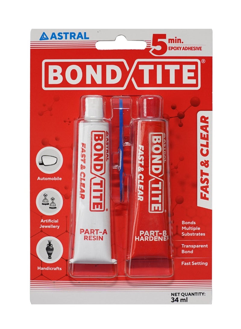 ASTRAL BOND TITE FAST & CLEAR 34ML 5MIN