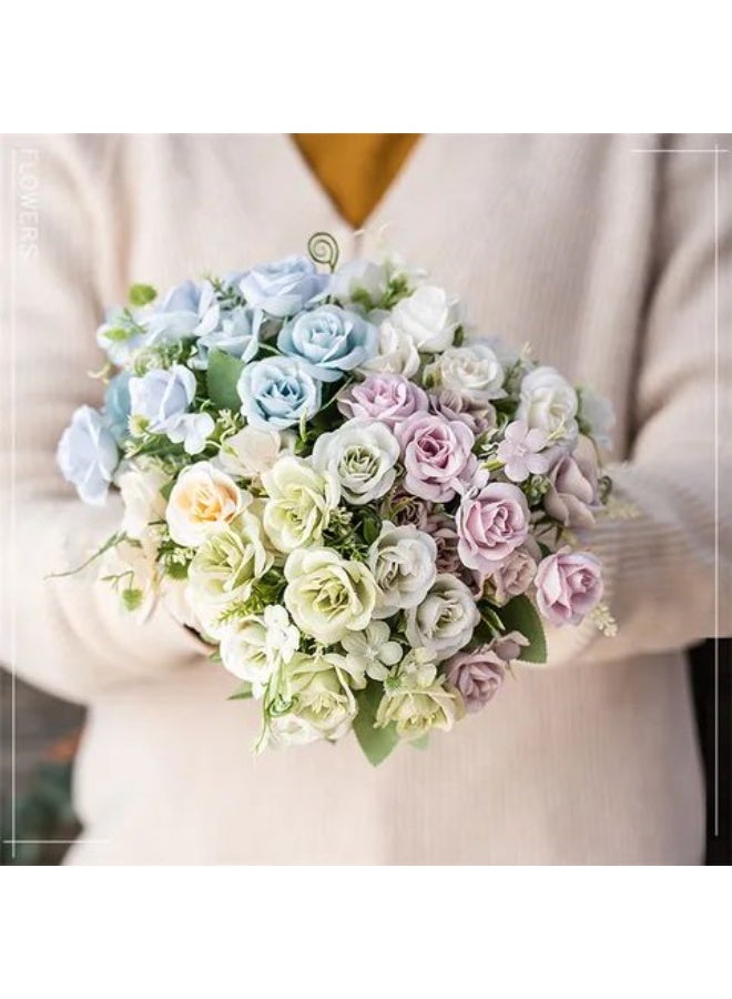 Decorative bouquet of 12 roses - Image 1