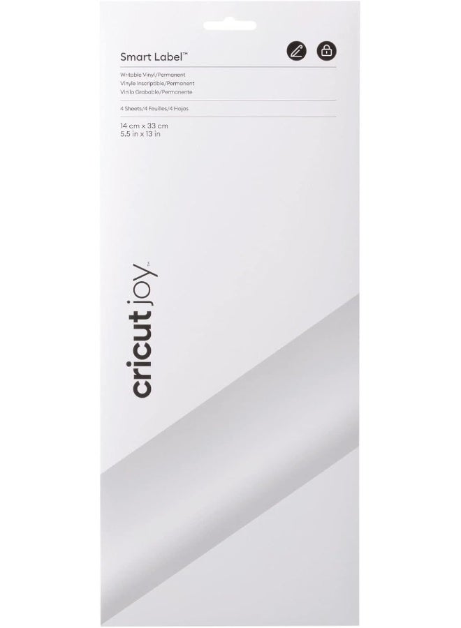 Cricut Smart Permanent Writable Vinyl (5.5Inx13In White) For Joy Machine - Image 1