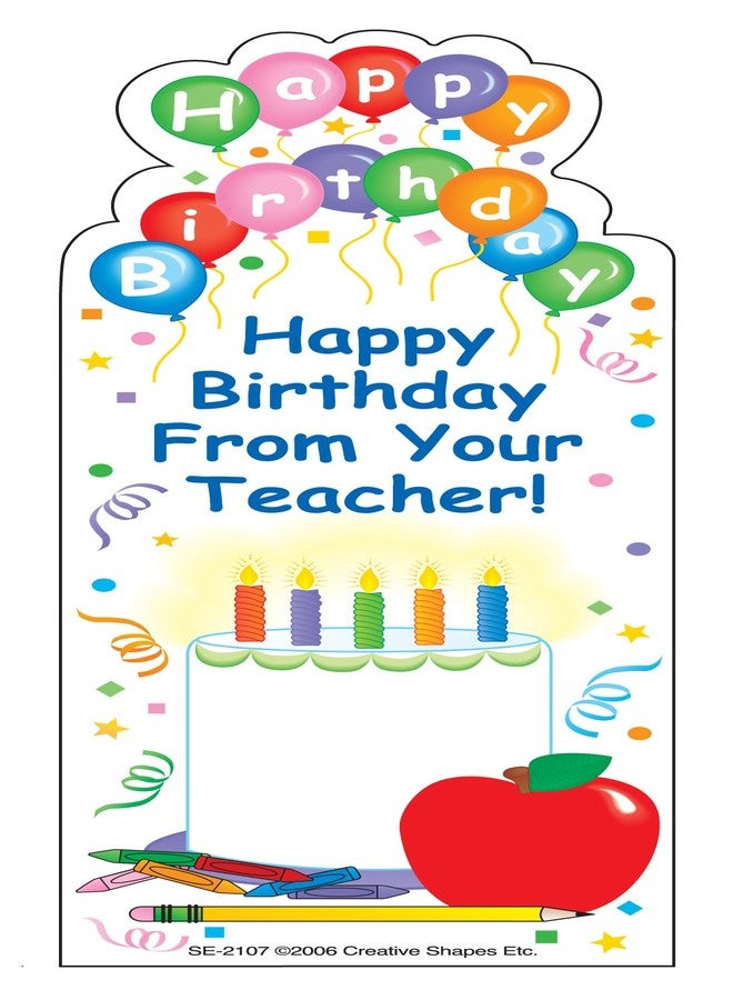 Birthday from Your Teacher Bookmarks