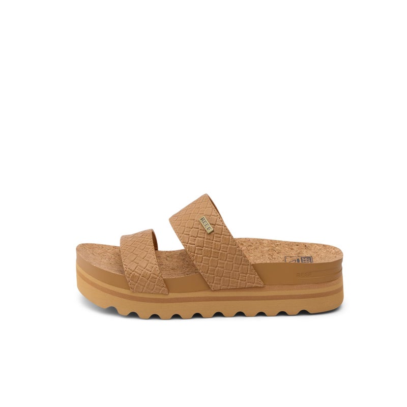 REEF Cushion Vista Hi Womens Platform Fashion Sandal, Arch Support, Ultra Soft Cushion Footbed, Tan Wicker, 7.5 - Image 1