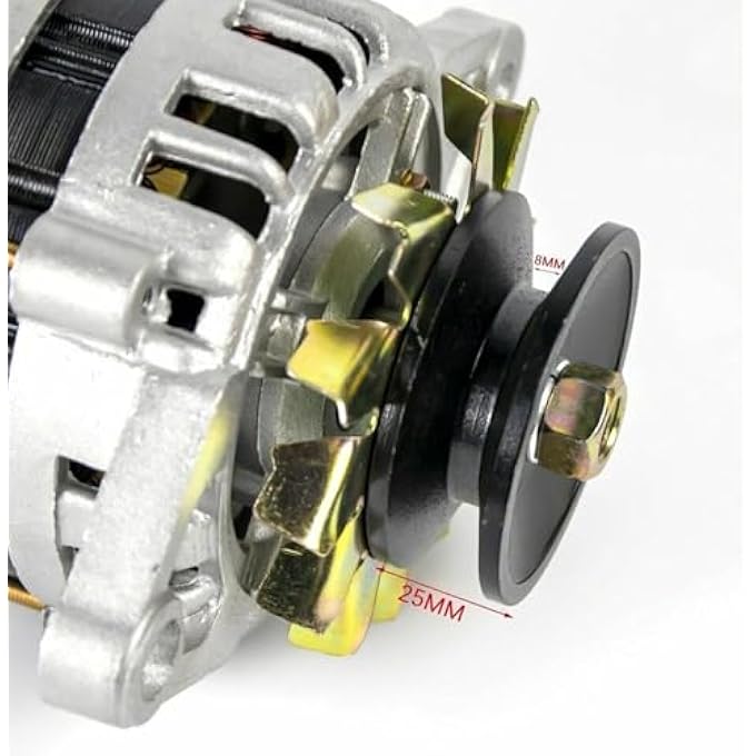 OLONETO 1500W Permanent Magnet Brushless Generator 110/220V High-Power Pulley Alternator, Pure Copper Wire Core, Stable Voltage For Household Use(Silver 220V) - Image 5