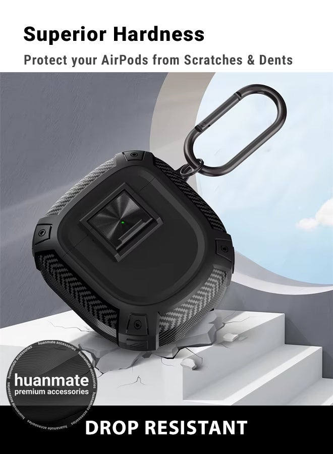 huanmate Bose QuietComfort Ultra Shockproof Protection Case Cover - Black - Lightweight, Stylish Design, Accurate Cut-outs - Easy to Install & Remove - Durable Shield for Your Bose QuietComfort Ultra  - Image 4