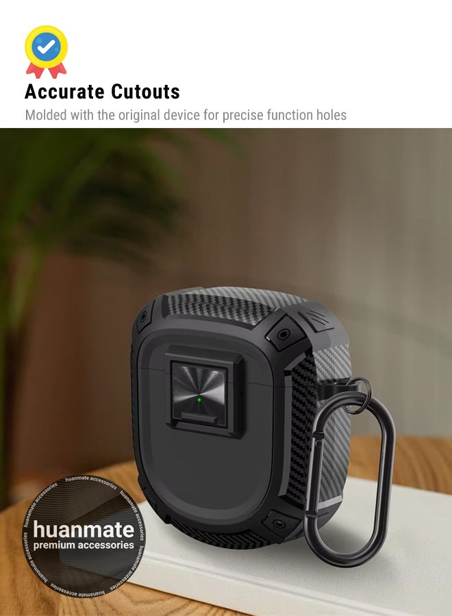 huanmate Bose QuietComfort Ultra Shockproof Protection Case Cover - Black - Lightweight, Stylish Design, Accurate Cut-outs - Easy to Install & Remove - Durable Shield for Your Bose QuietComfort Ultra  - Image 5