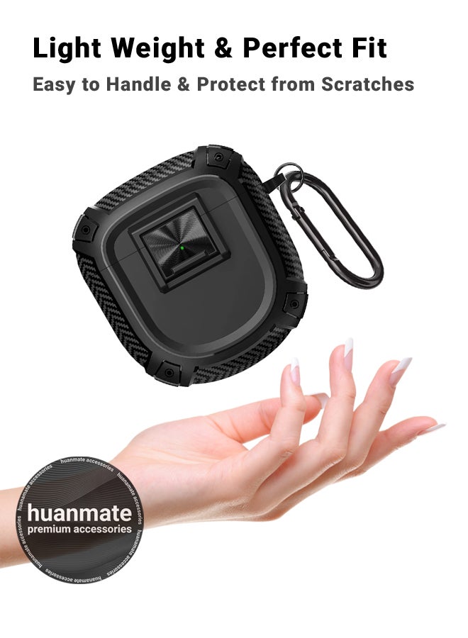 huanmate Bose QuietComfort Ultra Shockproof Protection Case Cover - Black - Lightweight, Stylish Design, Accurate Cut-outs - Easy to Install & Remove - Durable Shield for Your Bose QuietComfort Ultra  - Image 3