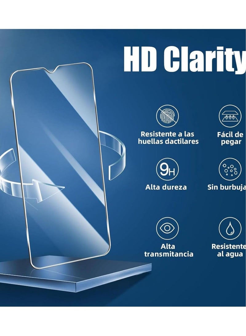 MUNTAQI Samsung Galaxy A26 5G Case with 2 Pack Tempered Glass Screen Protector – Shockproof Transparent Bumper Cover with Full Edge-to-Edge Screen Protection – Anti-Scratch, Anti-Yellowing, Slim Fit Clear Case for Galaxy A26 2025 - Image 4