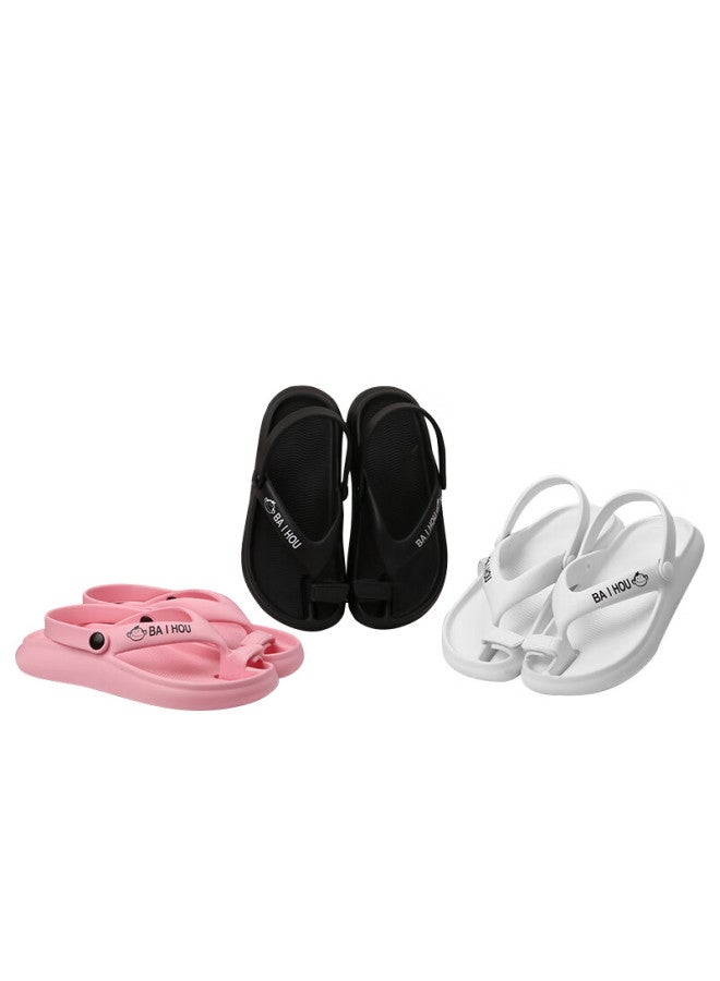 Baihou White Monkey Corrective Big Toe Sandals, Bunions Correction Functional Split-toe Slippers, G-01 Black Size 35-36 - Image 5