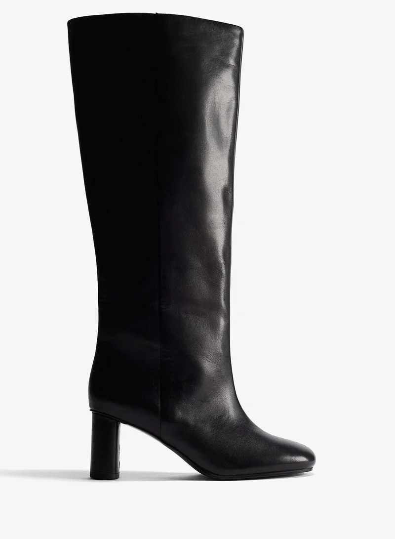 H&M Knee-High Leather Boots