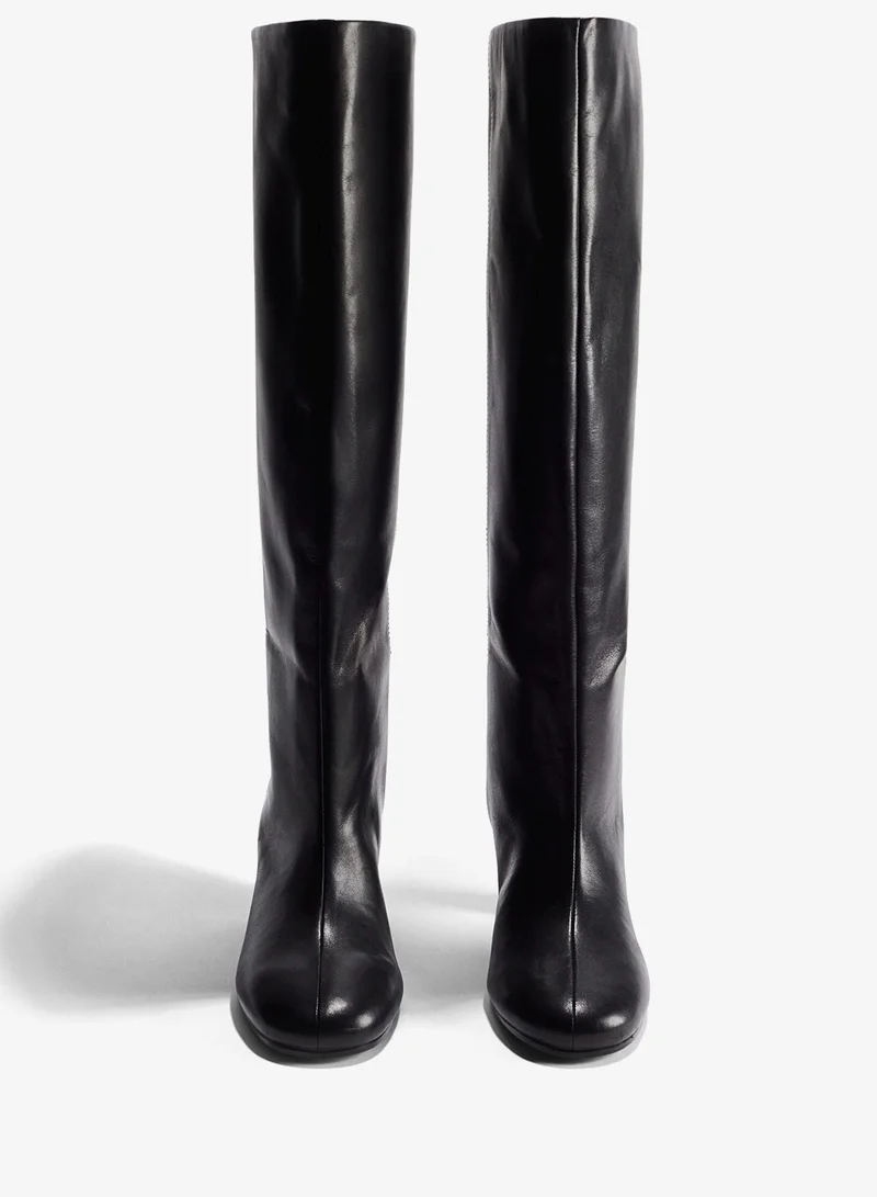 H&M Knee-High Leather Boots