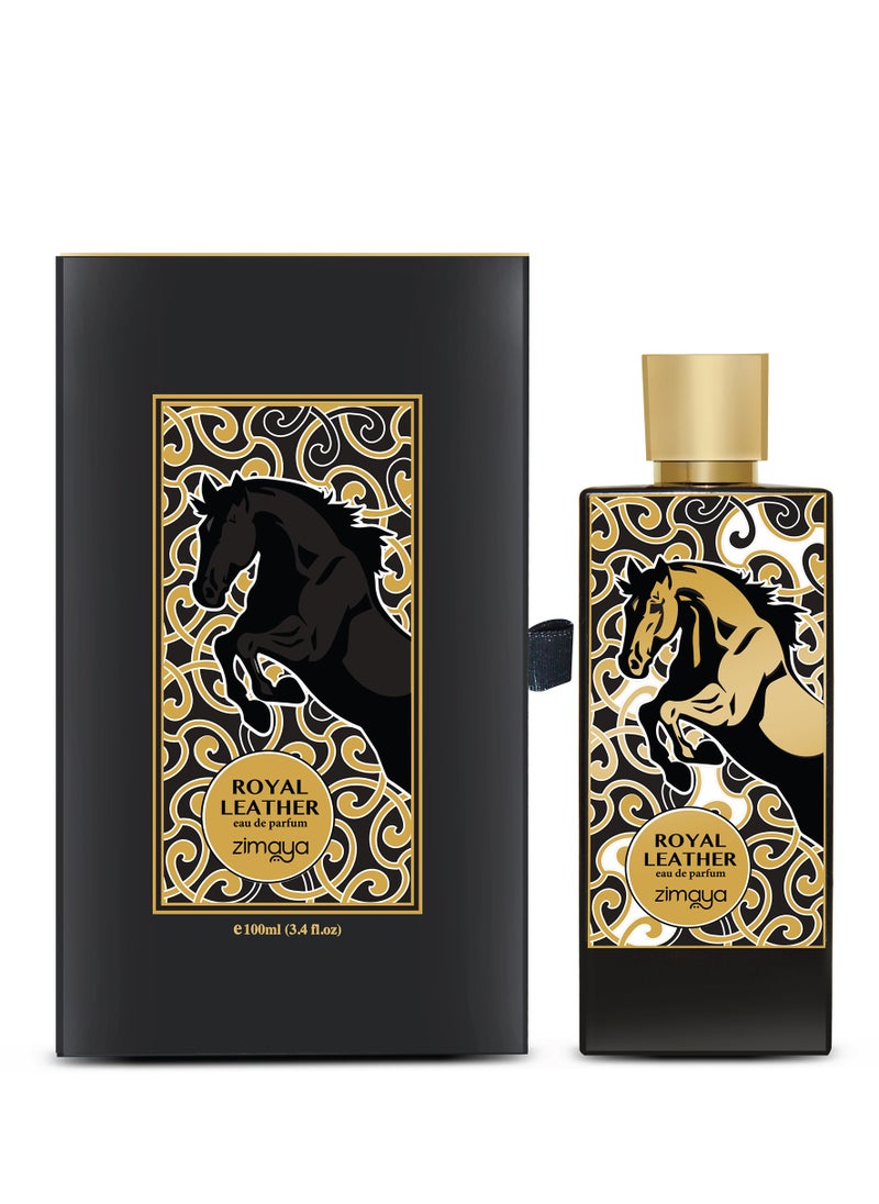 zimaya Royal Leather Eau De Parfum For Men, 100ML  - Image 2