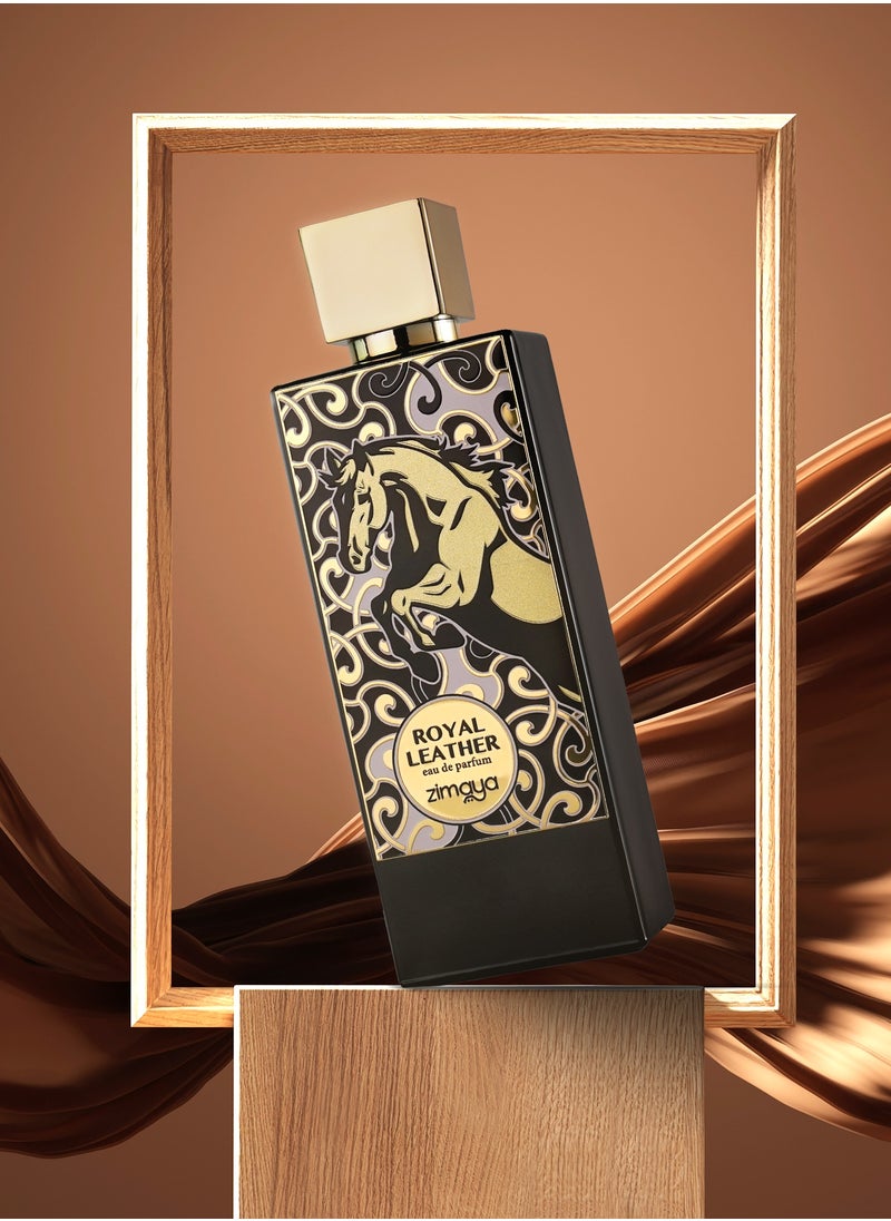 zimaya Royal Leather Eau De Parfum For Men, 100ML  - Image 3