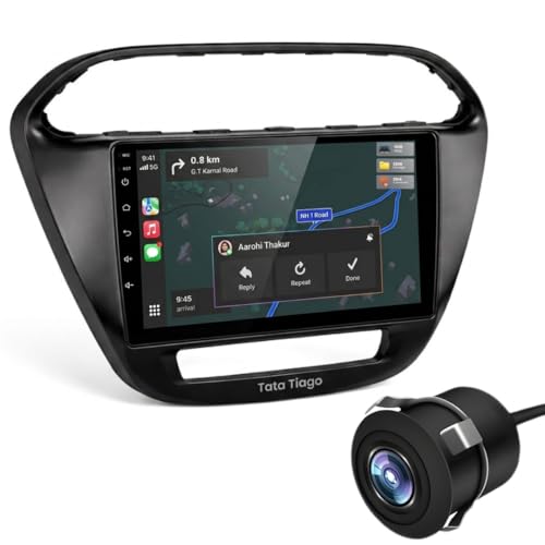 Modorwy Tata Nexon Original QLED 9” Zlink Car Android Stereo | OS 13 | 4GB+32GB | Display Support Car Play & Android Auto | incl. AHD Rear Camera & Frame with - 1 Year Warranty - Image 1