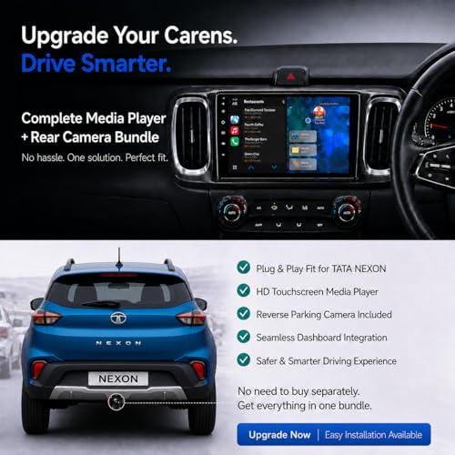 Modorwy Tata Nexon Original QLED 9” Zlink Car Android Stereo | OS 13 | 4GB+32GB | Display Support Car Play & Android Auto | incl. AHD Rear Camera & Frame with - 1 Year Warranty - Image 3