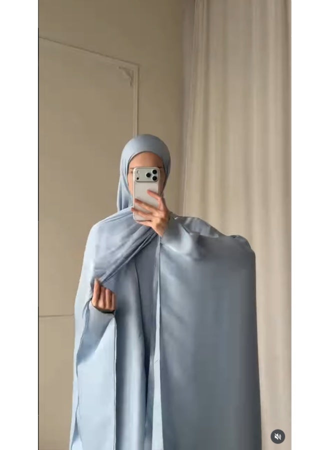 أربع قطعة مجموعة فستان الشرق الأوسط العادي فضفاضة فستان رداء أنيق - Image 3