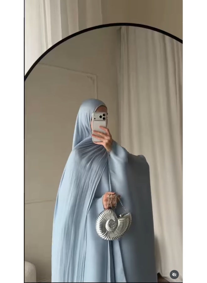 أربع قطعة مجموعة فستان الشرق الأوسط العادي فضفاضة فستان رداء أنيق - Image 5