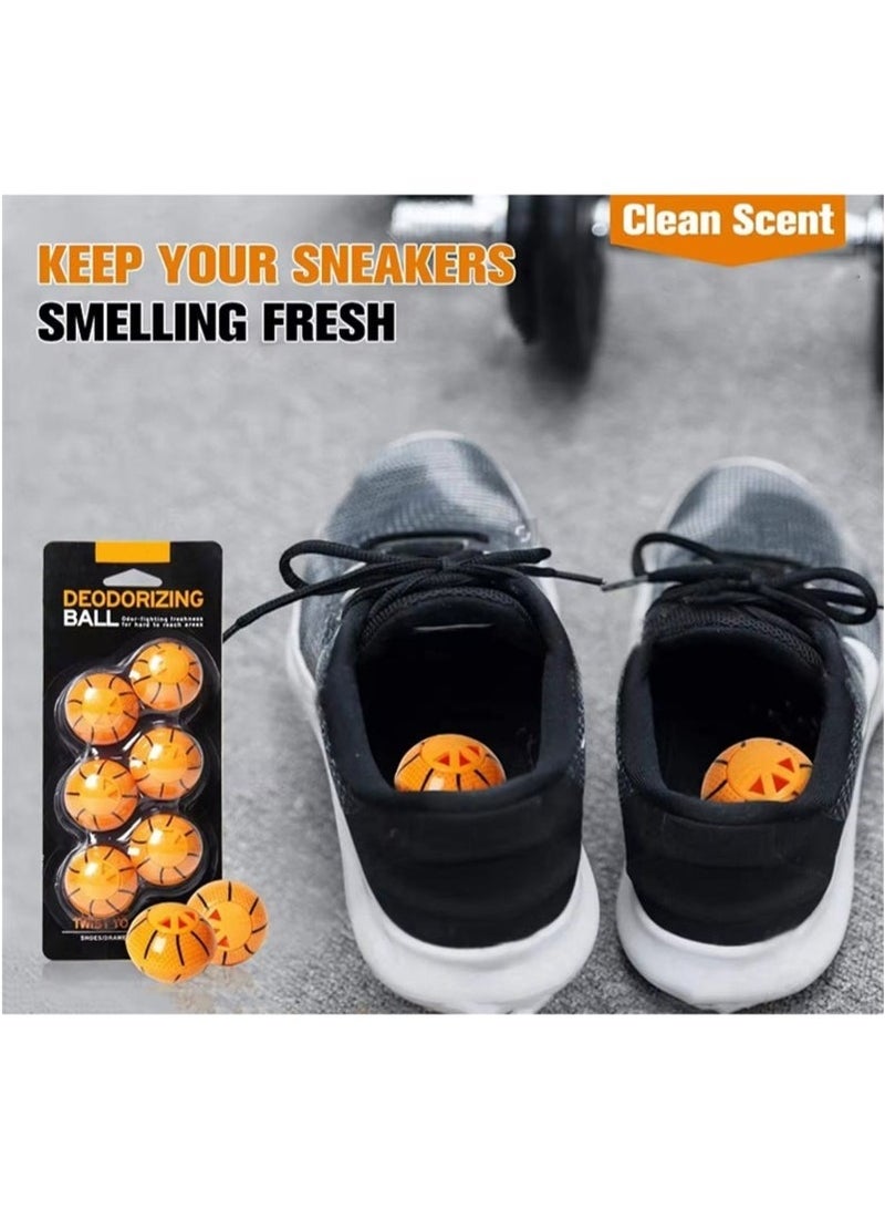 Deodorizing Ball Professional Shoe Deodorizer Balls Shoe Fresheners Balls Foot Odor Eliminator Odor-Fighting Freshener for Neutralizing Odor and Refreshing Sneaker Wardrobe Bags - Image 3