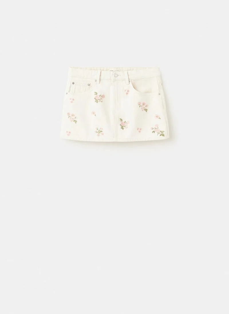 Mango  Floral embroidery skirt for Women | Best Price UAE