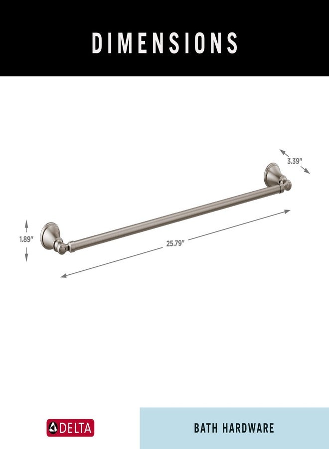 DELTA FAUCET 73224-SS Woodhurst 24 in. Wall Mount Towel Bar Bath Hardware Accessory in Stainless Steel - Image 5