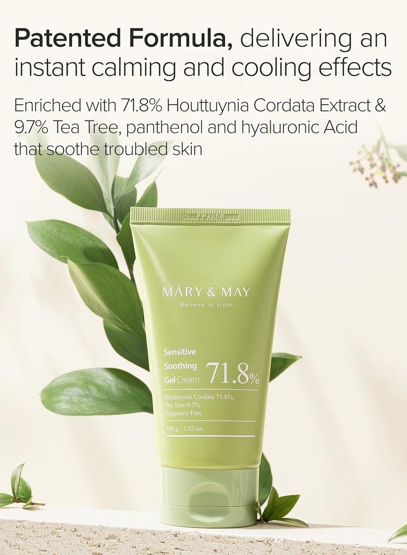 MARY & MAY Sensitive Soothing Gel Cream, 3.52 oz - Image 5