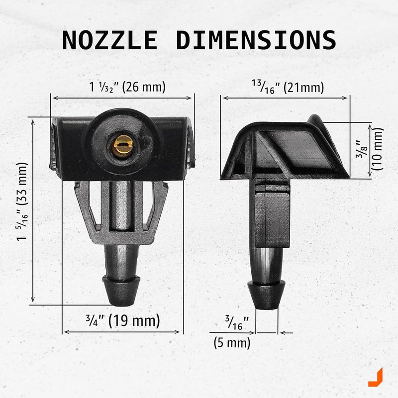 Click&Fit Windshield Washer Nozzles for Nissan - Image 3