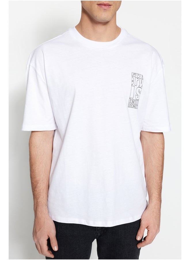 trendyol - Man T-Shirt White - Image 1