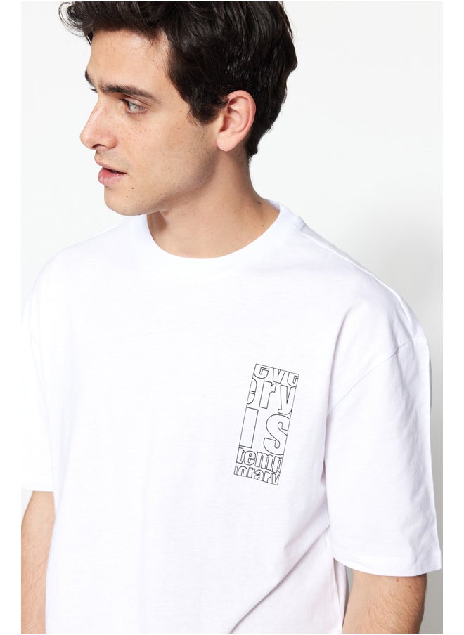 trendyol - Man T-Shirt White - Image 1