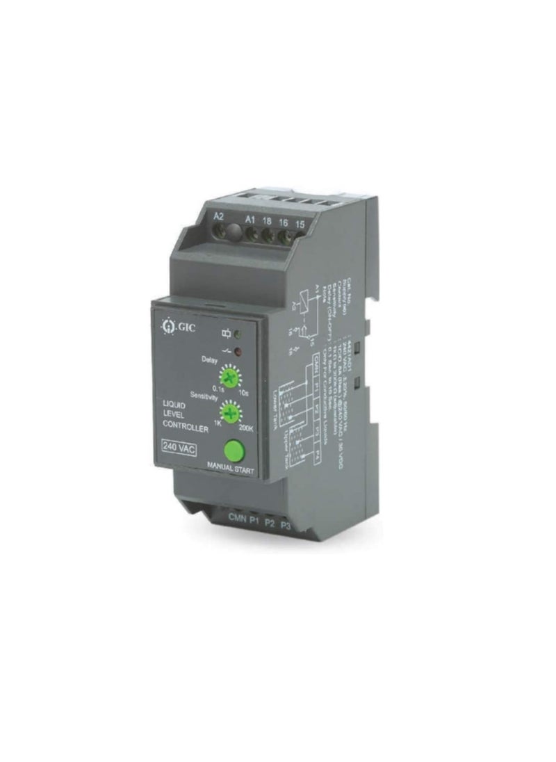 Generic - GIC Liquid level Controller, Control Water Level of Tank and Protects Submersible Pumps Against Dry Running And Prevents Overfilling, Stainless Steel Sensor Probe (Controller (4421AD1)) - Image 1
