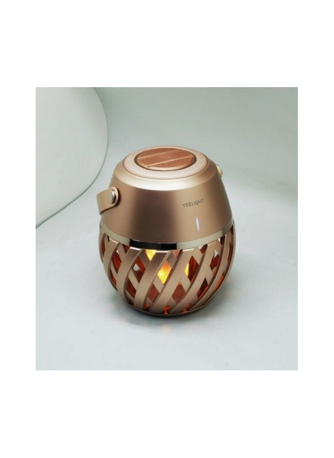 Yeelight Flame Atmosphere Speaker Gold | SNR: ＞70dB | Type-C Charging | 3.7V/1800mAh Battery  - Image 2