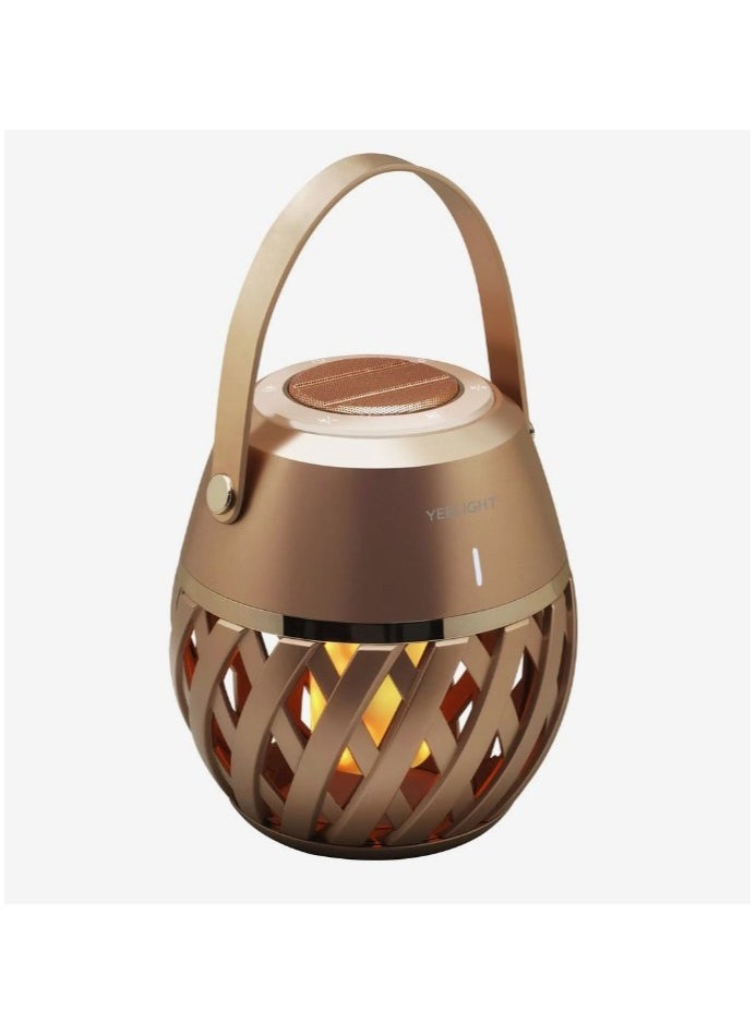 Yeelight Flame Atmosphere Speaker Gold | SNR: ＞70dB | Type-C Charging | 3.7V/1800mAh Battery  - Image 1
