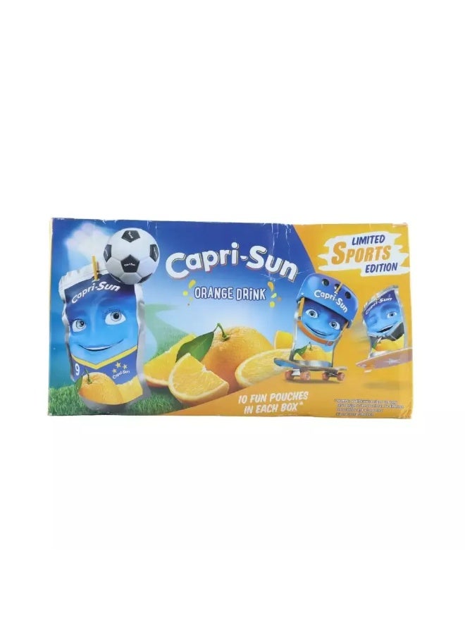 Capri-Sun Drinking Juice Pouch, Orange Drink- Box Of 10 Pouches, 10X200 ml - Image 1