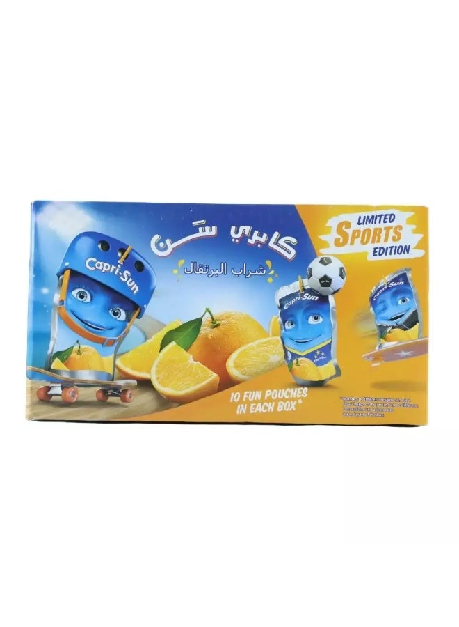 Capri-Sun Drinking Juice Pouch, Orange Drink- Box Of 10 Pouches, 10X200 ml - Image 2