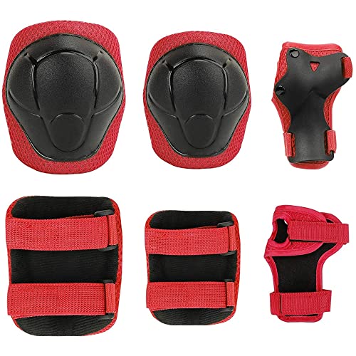 FABSPORTS Knee & Elbow Pads/Guards for 6 Years & Above Protective Gear Set for Roller Skates, Cycling, BMX Bike, Skateboard, Scooter Riding for Outdoor Sports - Image 2