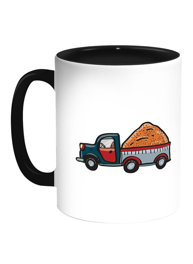 RKN Transportation Car Printed Coffee Mug White/Black 11ounce - Image 2