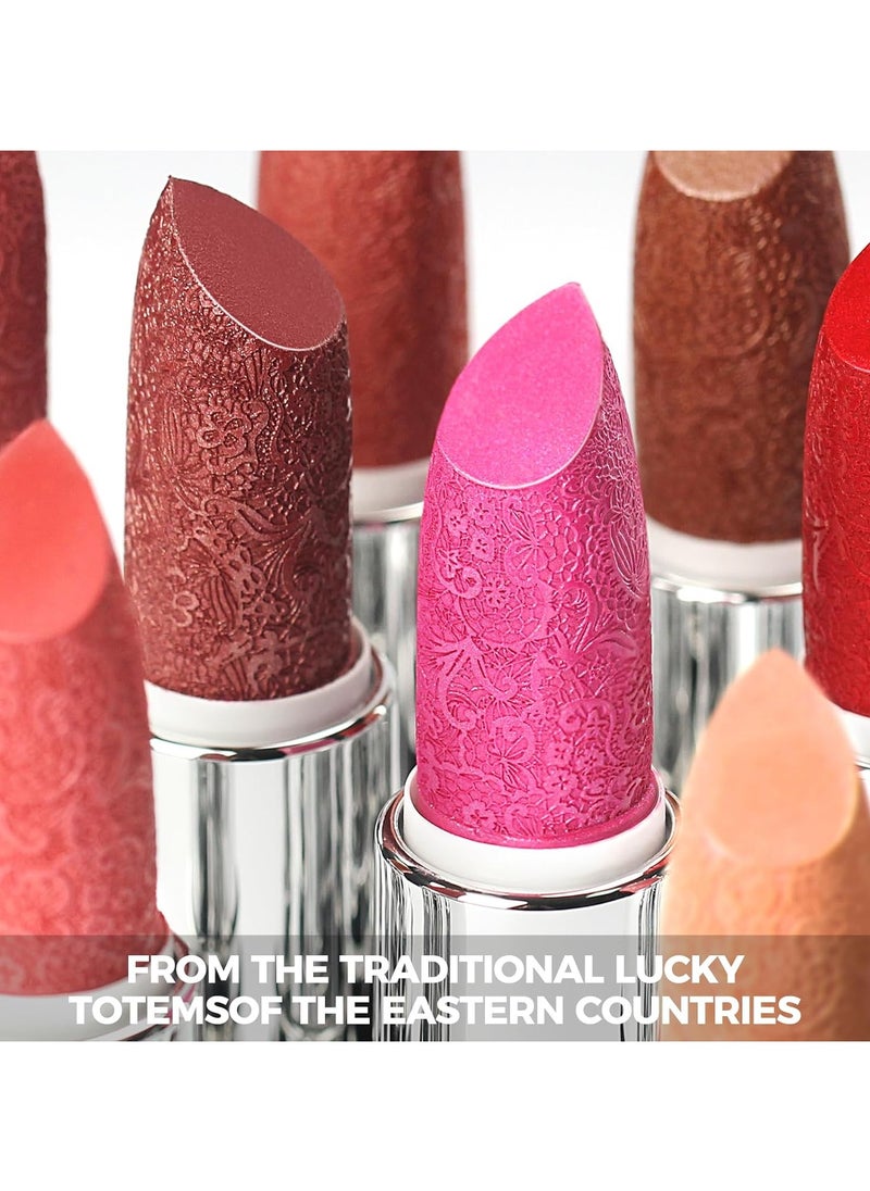 Anglicolor Glitter Lipstick High Impact Lipcolor,Nude Lipstick Moisturizing Creamy Formula,Metallic Lipstick For Women For Vegan and Cruelty-Free,Full-Coverage Lip Color, 07#PURE ENVY  - Image 3