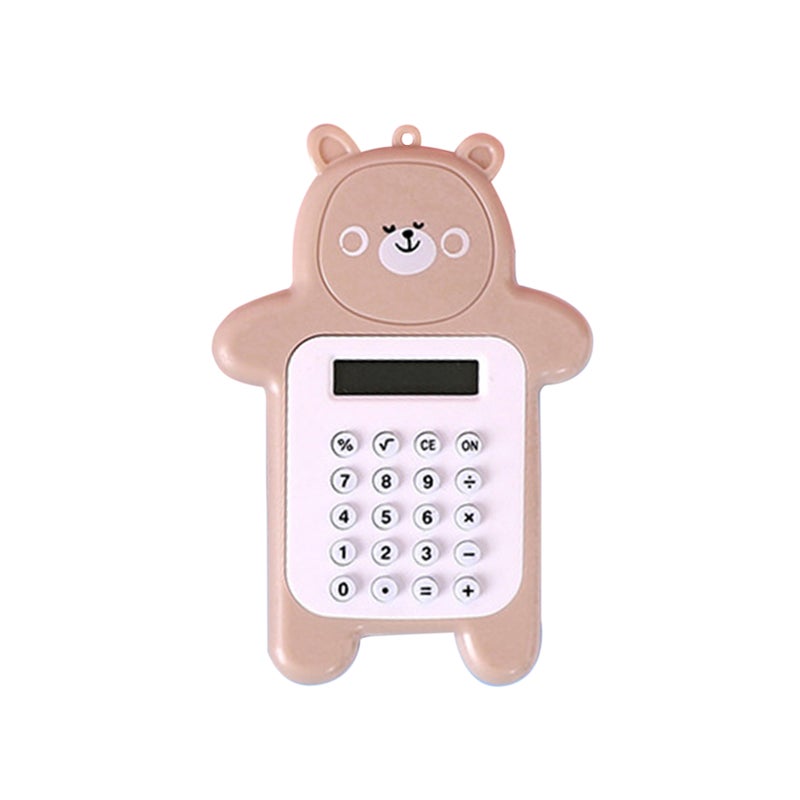 Calculator Electronic 8-Digit Bear Compact Mini Lightweight Portable  Handheld Calculator for Students Home School Office - Image 1
