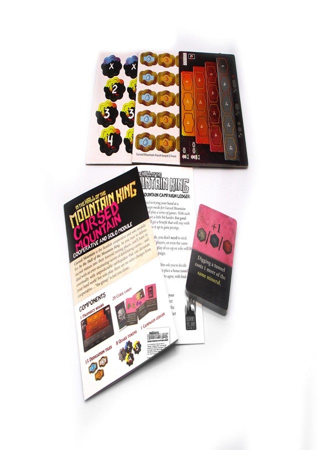 Asmodee Burnt Island Games in The Hall of The Mountain King: Cursed Mountain Expansion for 1 to 5 Players, Ages 13+ - Image 3