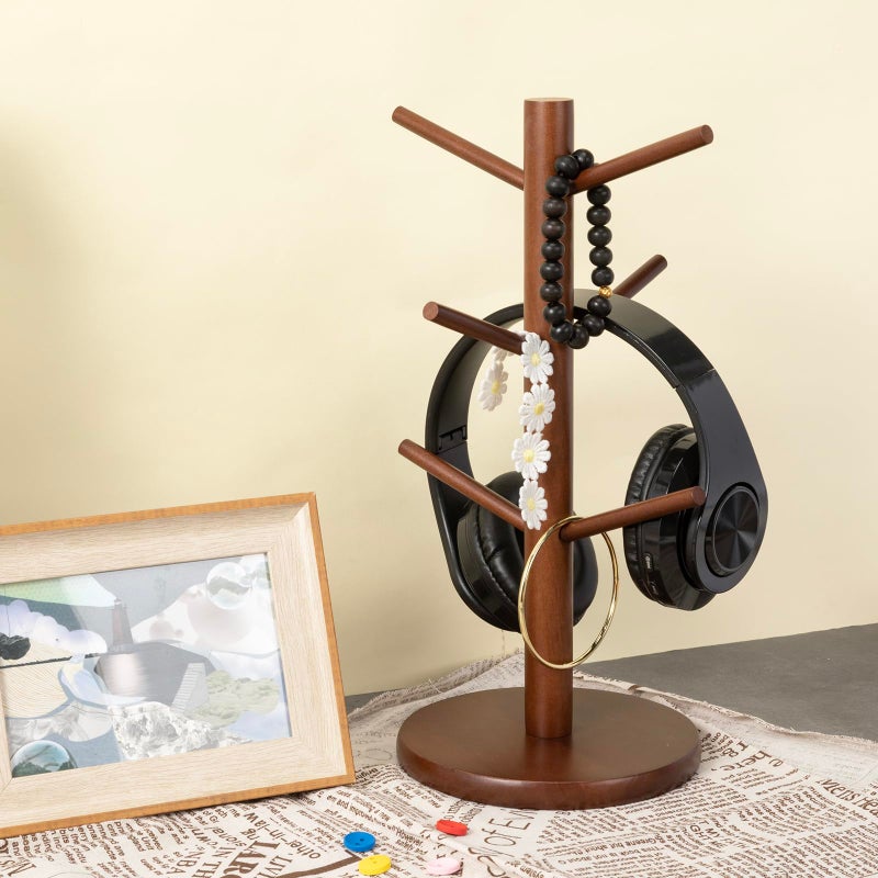 MyLifeUNIT Mug Holder Tree, Coffee Cup Holder with 6 Hooks (Brown) - Image 5