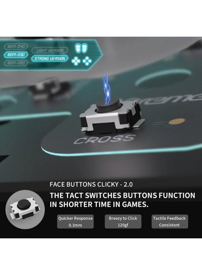 eXtremeRate Whole Set - Strong Version Clicky Kit for PS5 Controller BDM-030, Custom Micro Switch L2R2 Face Buttons Clicky Kit and Tactile L1R1 Keys Mouse Click for PS5 Controller - Image 5