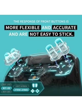 eXtremeRate Whole Set - Strong Version Clicky Kit for PS5 Controller BDM-030, Custom Micro Switch L2R2 Face Buttons Clicky Kit and Tactile L1R1 Keys Mouse Click for PS5 Controller - view 4