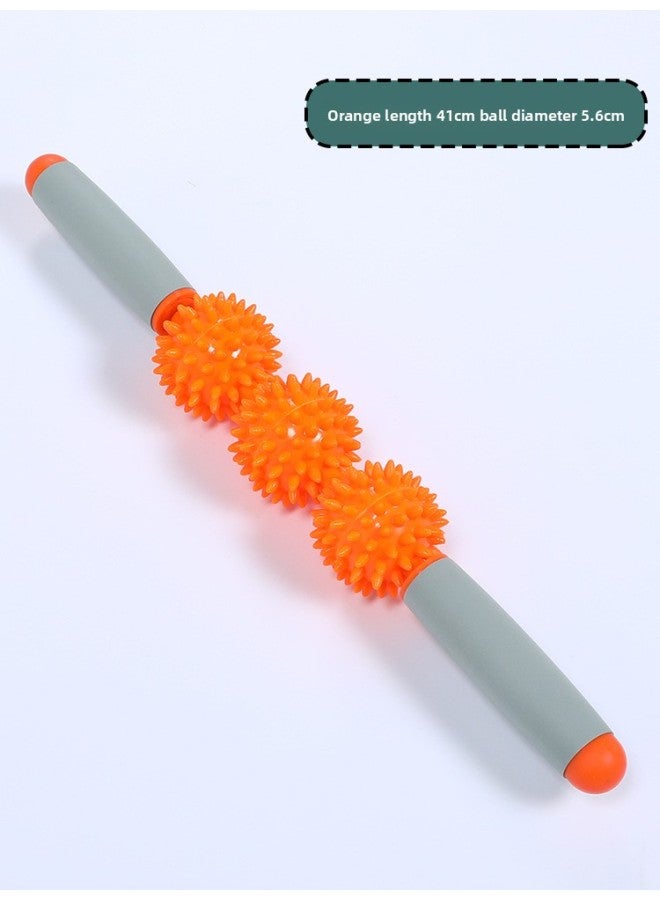 إسكدنيا معدات التدريب الحسي للأطفال، عصا تدليك الكرة، المنزل، فرشاة حساسة للمس، ألعاب تعليمية، اللون: عصا تدليك برتقالية - Image 1