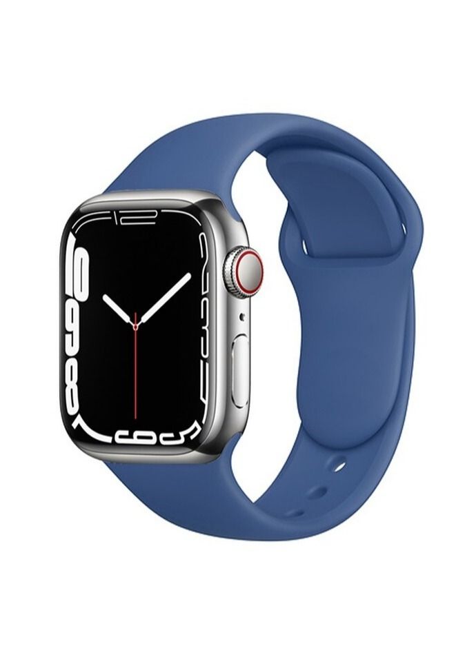 Apple Watch Band 41mm 40mm 38mm Soft Silicone Sport Band Replacement Wrist Strap Compatible for iWatch Apple Watch Series 7/SE/6/5/4/3/2/1 (41mm/40mm/38mm) - Image 1