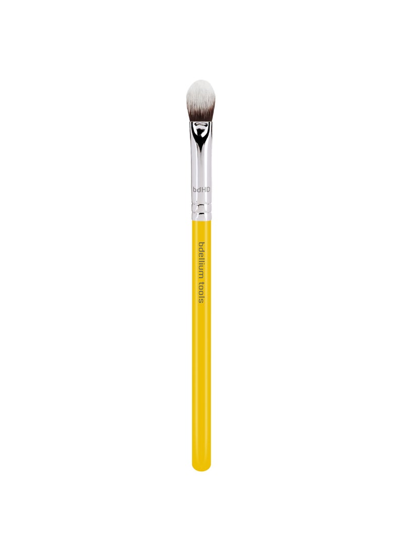 Bdellium Tools - Bdellium Tools Professional Makeup Brush - Studio Series 788V BDHD Phase III Blending/Concealing - With Soft Synthetic Fibers, For Blending & Soften (Yellow, 1pc) - Image 1