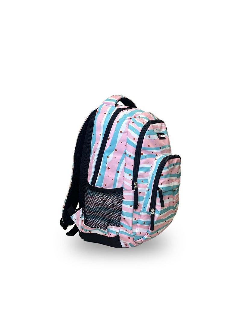 نوزكي حقيبة ظهر NUZKI للفتيات المراهقات  حقيبة مدرسية خفيفة الوزن مقاومة للماء باللون الوردي - Image 4