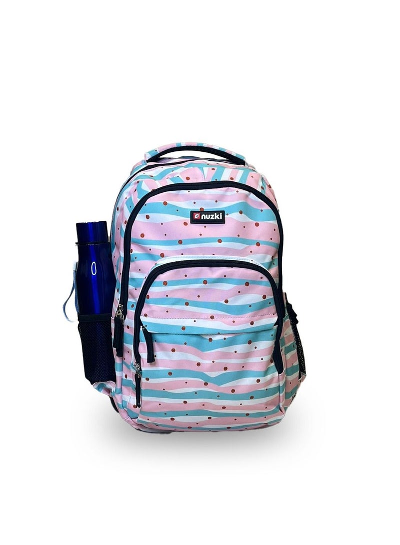 نوزكي حقيبة ظهر NUZKI للفتيات المراهقات  حقيبة مدرسية خفيفة الوزن مقاومة للماء باللون الوردي - Image 2