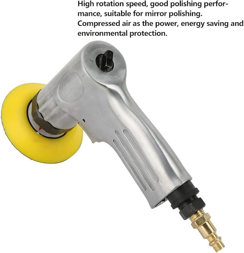 3 Inch Pneumatic Sander Polisher Grinder Tool Set for Wood Metal Stone Craft Projects - Image 3