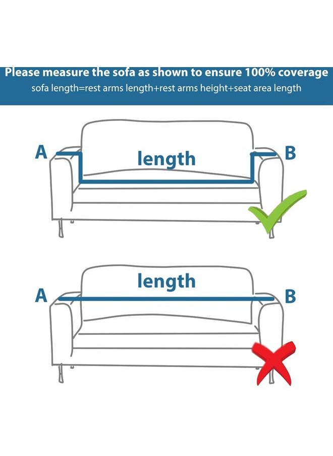 Generic - 3-Seater Exquisitely Designed Floral Printed Wrinkle-free Full Coverage Stretchable Sofa Slipcover With 1xCusion Cover Multicolour Length Stretch From 186 To 230cm - Image 1