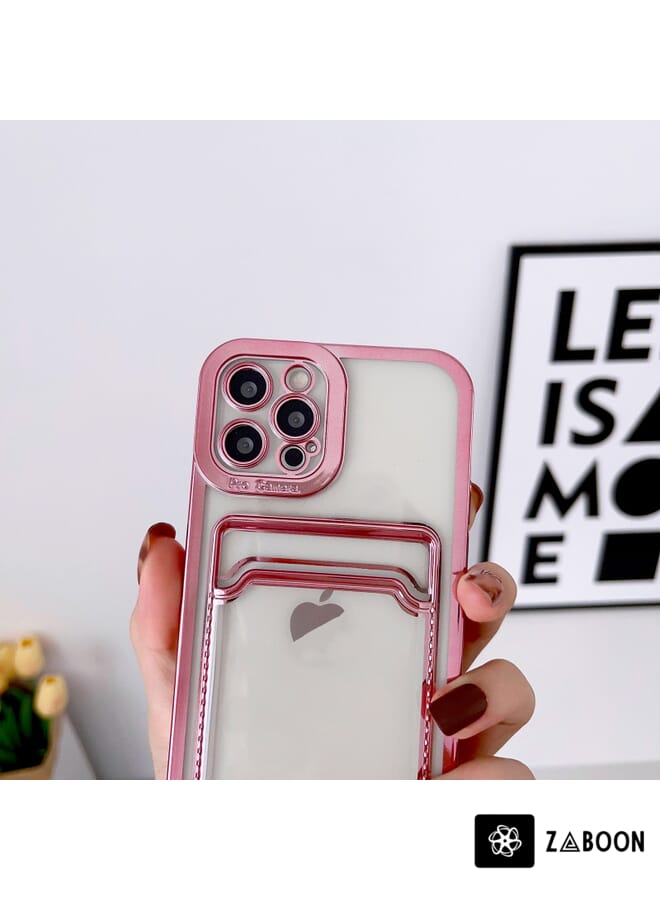 Zaboon Protective Case Cover For iPhone 14 Pro Max Electroplating Frame Card Slot - Image 3