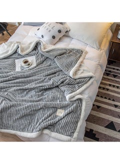 Y&D Soft Comfortable Bed Blanket Cotton Grey 150x200centimeter  - Image 2