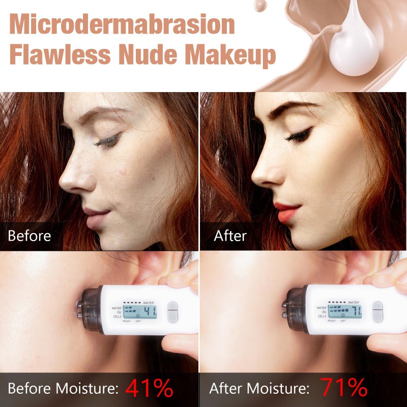 Sefudun Concealer Cover Cream, Flawless Colour Changing Warm Skin Tone Foundation Makeup, Base Nude Face Liquid Cover Concealer (2 pcs) - Image 5